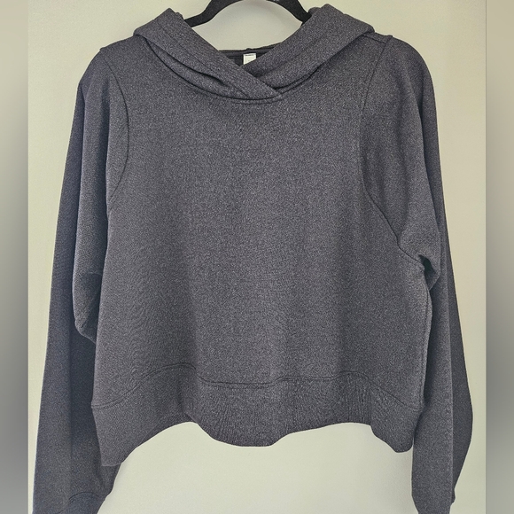 Lululemon Loungeful cropped Hoodie Sparkle black - Picture 5 of 13
